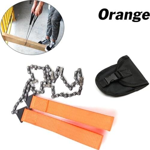 24 inch Portable Handheld camping saw Survival Chain Saw Emergency Chainsaw with Bag Outdoor Hiking Pocket Handsaw woodwork Tool