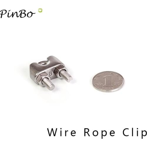 35pcs M4 Wire Rope Clip U Bolt Clamp Type 304 Stainless Steel U-Bolt for wire rope 4mm