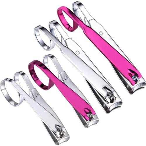 4PCS Nail Clipper Set Sharpest Fingernail & Toenail Nail Cutting Clippers Quality Stainless Steel Portable Nail Cutter Set