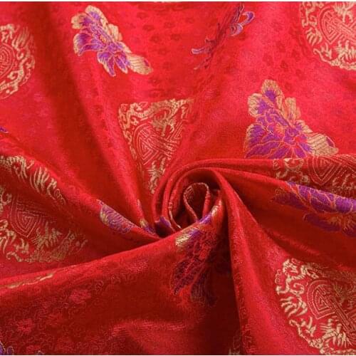 500cm*90cm women elegant dress cloth fabric circle brocade silk fabric furniture cloth cushions fabric fashion garment fabric