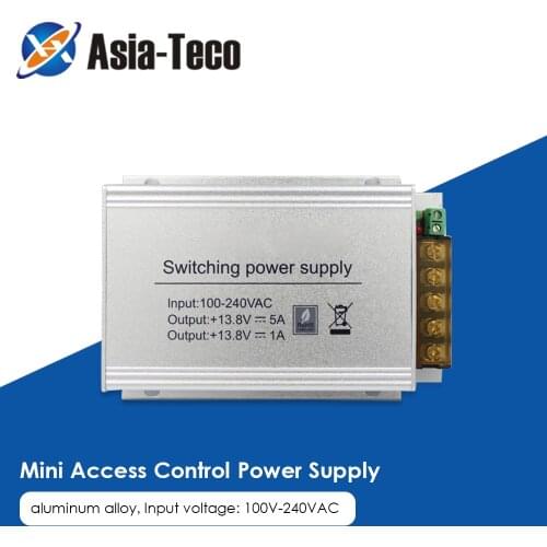 DC 12V 5A AC 100-240V Mini Access Control Power Supply Adapter Aluminium alloy Power Adapter