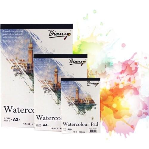 A5/A4/A3 Watercolor Paper180 GSM WaterColor Pad Sketch Notepad for Painting Drawing Diary Journal Creative Notebook Art Supplies