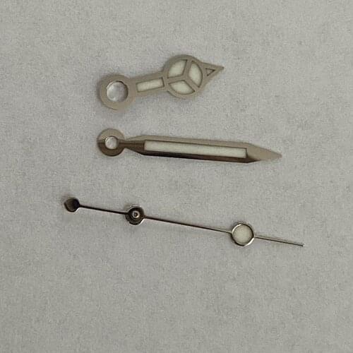 Watch Hands Three-needle Blue Luminous Watch Accessories Silver/Gold/Rose Gold Suitable for NH35/NH36 Movement