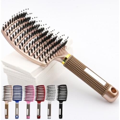 Hair Comb Magic Hair Brush Women Bristle Nylon Scalp Massage Comb Tangle Detangler Detangling Hair Brush Hairdressing Salon