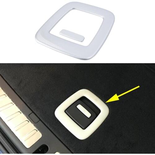 Rear Boot Door Tailgate Handle Bowl Cover Trim Frame Parts Fit For BMW X3 G01 2018 2019 Chrome Accessories