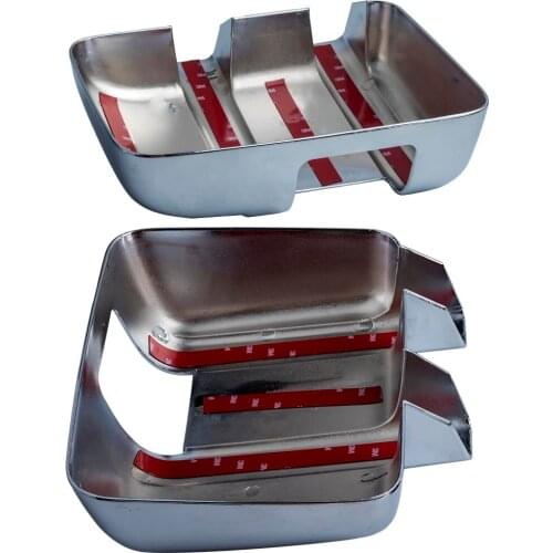 Chrome Mirror Covers W/Turn Light Cutout For Ford F-250/350/350/550 Super Duty