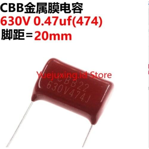 50 CBB21 CL CBB22 Capacitor 630V 0.47UF 474 20MM