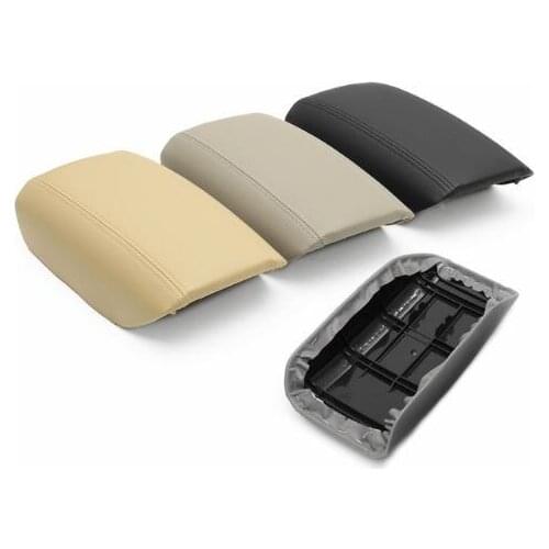 Car Armrest Cover Leather Center Console Lid Fit For Volvo S80 1999-2006 Black Gray Beige