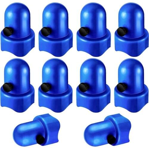 Top!-10Pcs Trampoline Pole Cap 1.5 Inch Diameter Enclosure Safety Caps with Screw Thumb for Trampoline Net
