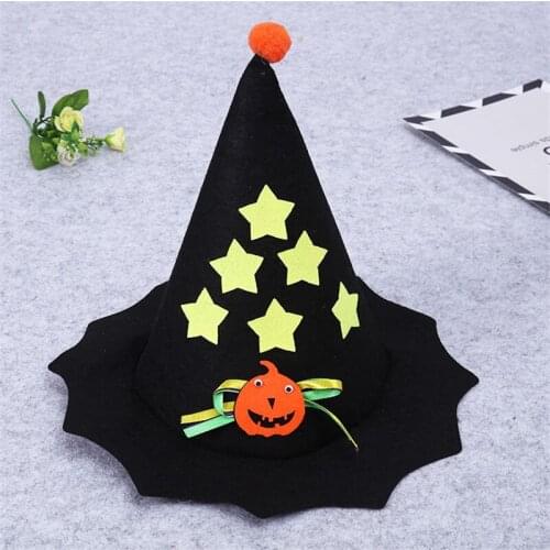 Halloween Party Fancy Dress Decor Witch Hats Props Masquerade Ribbon Wizard Hat Party Adult Women Cosplay Costume Accessories