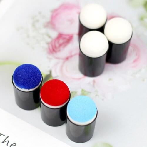 3 Pcs/lot Sponge Finger Daubers Foam Finger Painting Craft Set Fingerpaint Drawing Sponge Foam Finger Chalk Ink for Clear Stamp