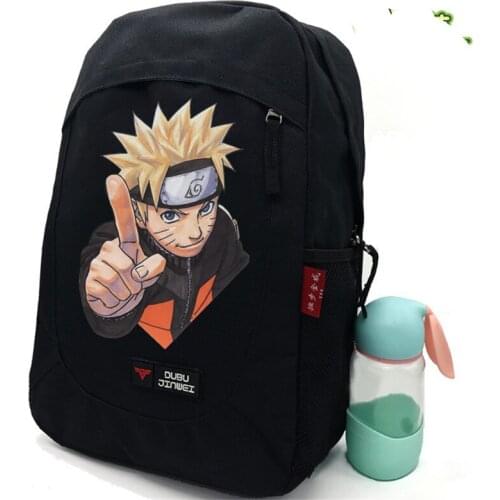 Naturo Uchiha Sasuke Cartoon Canvas Roomy Character School Bags Fashion Casual Travel Business Multifunctional Unisex Backpack