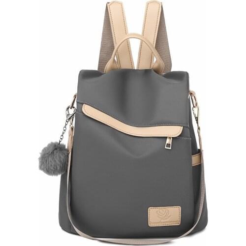 New Arrive luxury trendy Oxford waterproof school bag anti theft women backpack shoulder bag