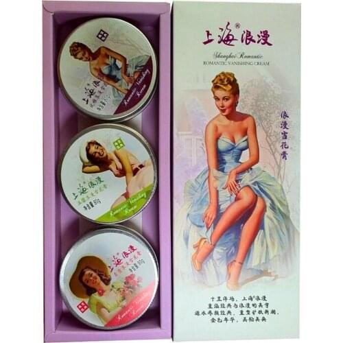 Original SHANGHAI classical vanishing cream set 3pcs/lot Moisturizing Nourishing deeply Chinese face whitening snow white cream