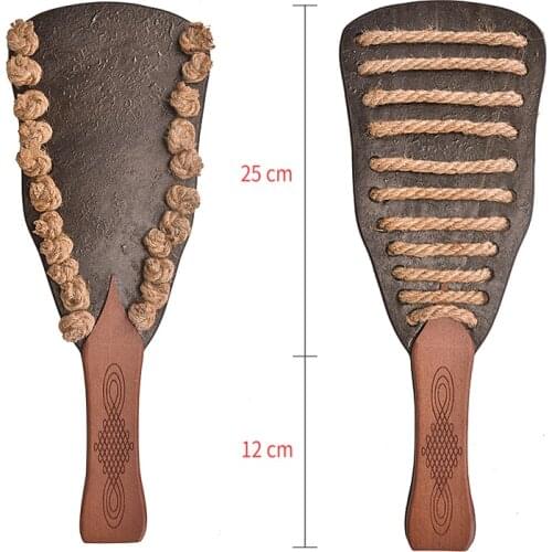 High-Quality Genuine Leather Spanking Paddle Hemp Rope Whip,Handmade Leather Bullwhip,Knight Equipment