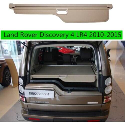 High Qualit Car Rear Trunk Cargo Cover Security Shield Screen shade Fits For Land Rover Discovery 4 LR4 2010-2015(black, beige)