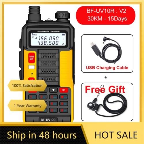 Baofeng UV 10R UV10R Plus Hunting Walkie Talkie Woki Toki Mobile Radio Station USB Charger VHF UHF Police Scanner Ham CB Radio