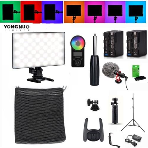 YONGNUO YN300AIR II RGB LED Camera Video Light Optional Battery with Charger Kit Photography Light + AC adapter remote control