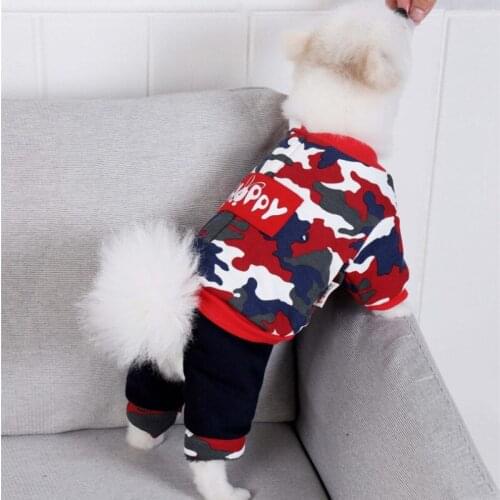 Warm Dog Clothes Camouflage Jumpsuit Winter Pet Coat Puppy Suit Small Dog Costume Chihuahua Yorkie Poodle Schnauzer Cat Clothing