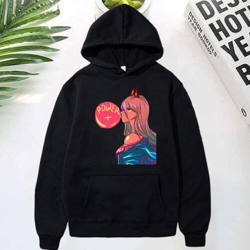 Men Hoodies Chainsaw Man Hoodies Japanese Anime Sweatshirts Pullover Hoodie Harajuku Hip Hop Oversized Casual Male Fashion Hoody