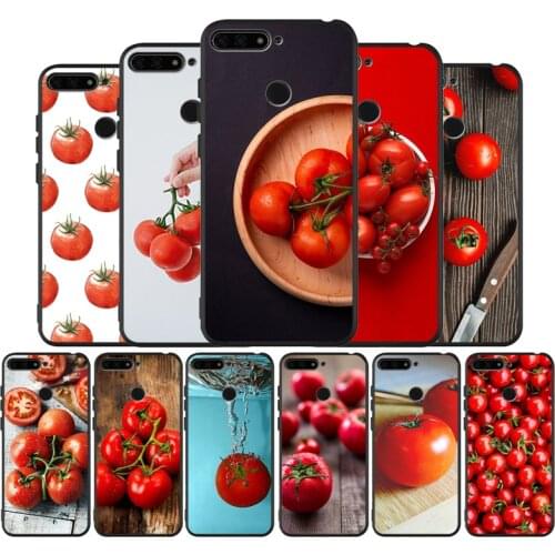 Tomato black Silicone Phone Case For Huawei honor 30 20 Pro 8 8X 9 10 20 Lite Mate 10 20 30 Lite Pro cover