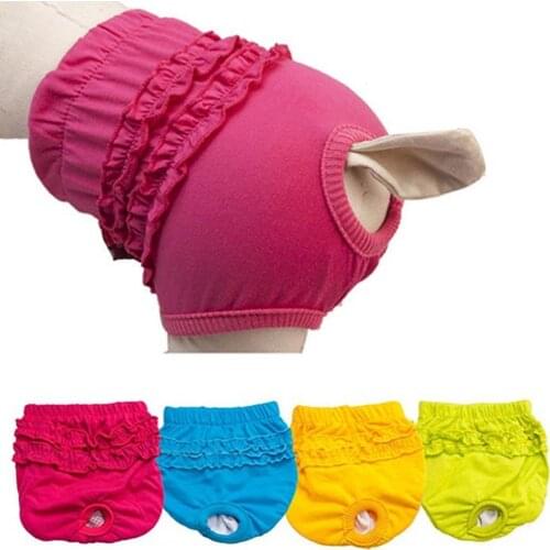 Comfortable Pet Dog Lace Panties Shorts Cute Puppy Female Dogs Menstruation Sanitary Pants Brief Pet Supplies Products