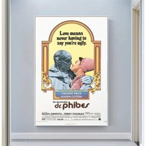 V2116 The Abominable Dr. Phibes Vintage Classic Movie Wall Silk Cloth HD Poster Art Home Decoration Gift