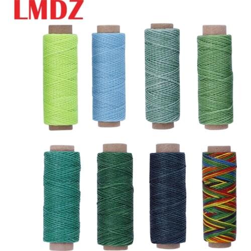LMDZ 150D 50m Sewing Thread Wax Line DIY Handmade Wear-Proof Leather Sewing Flat Wax Thread DIY Craft Tool Sewing Threads