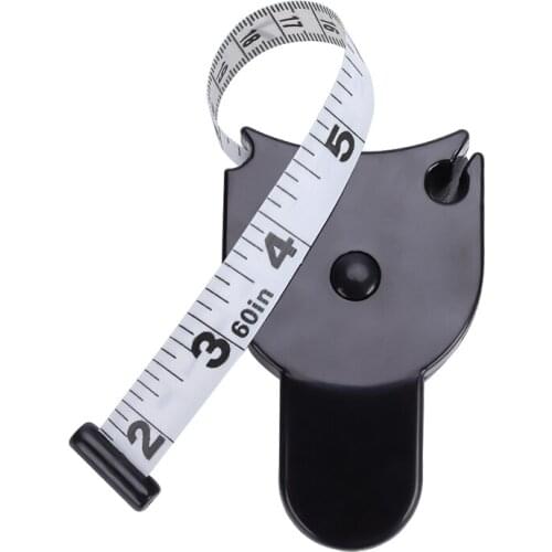 Retractable Ruler Fitness Accurate Fitness Caliper Body Waist Chest Arms Legs Measuring Tape 9*5.5*2cm