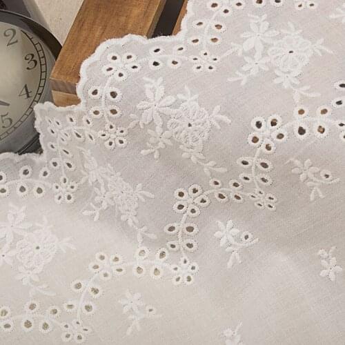 Top Grade Ultra-wide Cotton Cloth Lace Trims 23cm Skirt Embroider Lace DIY Sewing Accessary 9'' 5yards/lot