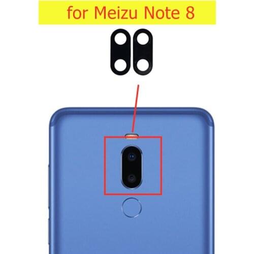 2pcs/lot for Meizu Note 8 Back Camera Glass Lens Main Rear Camera Lens with Glue for Meizu Note 8 Repair Spare Parts