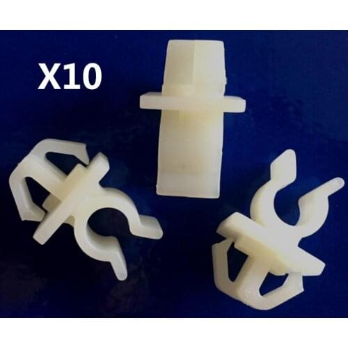 10x Nylon Fits for Toyota Hood Prod Rod Clip Holds 6mm/7mm Rods 53452-90351