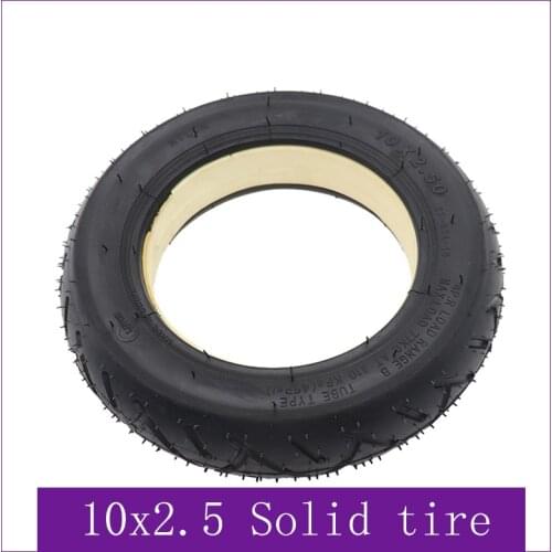10x2.50 Tire 10x2.5 tubeless solid tire fit for Quick 3 ZERO 10X Inokim OX Folding Electric Scooter 10 inch Mini Motorrad Razor