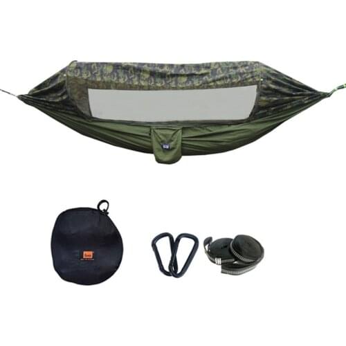2020 New Multifunctional high quality parachute material sunshade insect-proof portable hammock outdoor camping Sleeping Swing