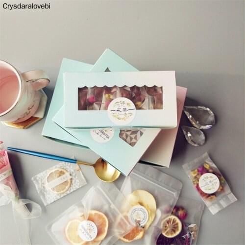 50pcs Gradient Baking Gift Boxes Candy Chocolate Pcakage Cake Decorating Supplies Baby Show Birthday Wedding Supplies