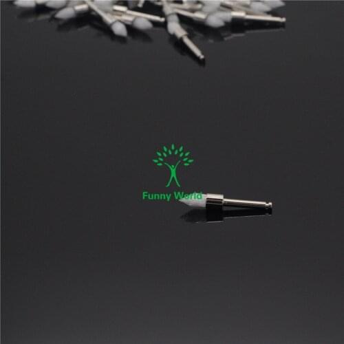 50Pcs Dental Lab Prophy Brush White Nylon Tapper Polishing Brush