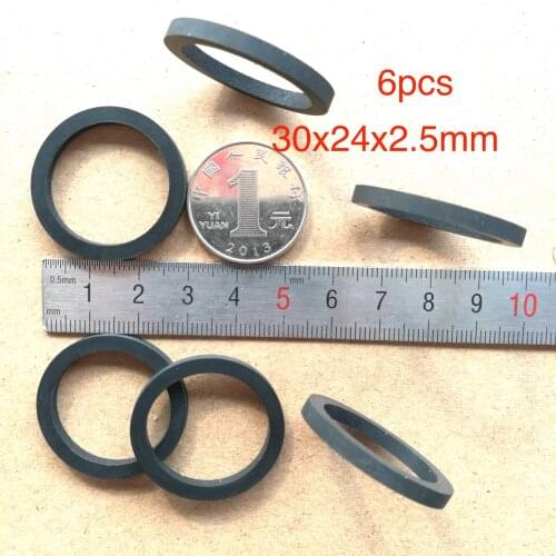 6pcs 30x24x2.5mm wheel shock absorber for belt pulley cassette deck audio recorder cassette pinch roller Stereo player