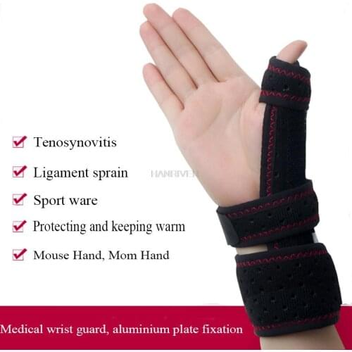 Wrist Brace with Thumb Spica Splint for Tenosynovitis Carpal Tunnel Pain Stabilize Tendonitis Arthritis Sprains Medical wrist Pr