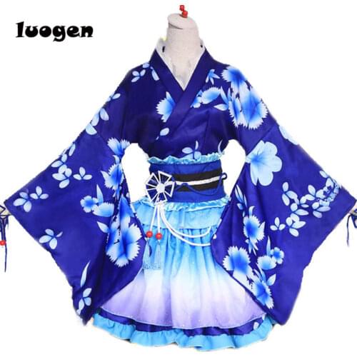 Sonoda Umi Kimono Bathrobe Dress Anime Love Live Cosplay YUKATA Series Janpanese Summer Cute Girls Anime Cosplay Costumes