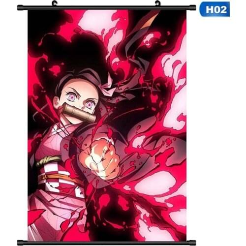 Janpaness Anime Demon Slayer: Kimetsu No Yaiba Tanjirou Nezuko Anime Manga Wall Poster Scroll 2020