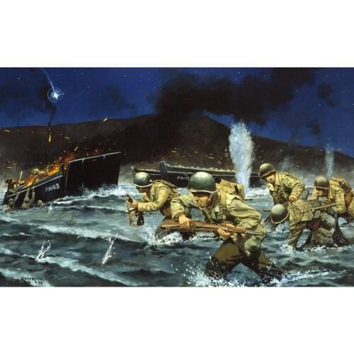 War & Normandy landed new embroidery diy 5d diamond painting cross stitch square diamond kits diamond mosaic home decor HL545