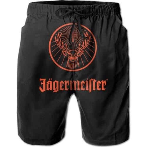 2021 Mens Stretch Swim Trunks Jagermeister Flag Quick Dry Beach Shorts Mesh Lining surf pants slacks mountain sports pants