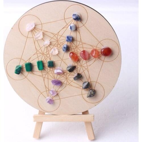 Natural Quartz Mini Gemstone Crystal Feng Shui Rune Meditation Decoration(15cm)