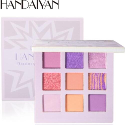 9 Colors Fashion Eyeshadow Palette Colorful Shadows Glitter Highlighter Shimmer Make Up Pigment Matte Eye Shadow Pallete TSLM2