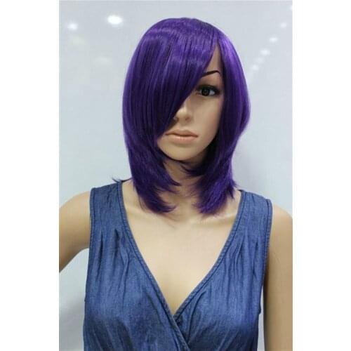 Shun peruca hair queen cosplay New Cosplay short wig Tutor Purple Short Hair short wig heat resistant synthetic fibers Hair shor