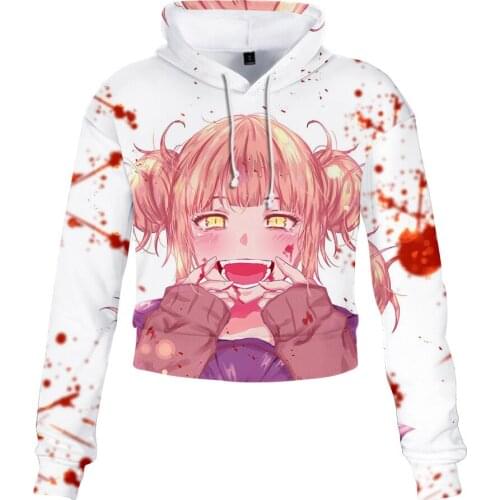 My Hero Academia Himiko Toga Hoodie Boku No Hero Akademia Cosplay Hoodies Spring Autumn Sweatshirt Pullover Halloween Costume