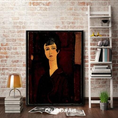 Impression people face mole women portrait canvas printings oil painting printed on canvas home wall art decoration picture