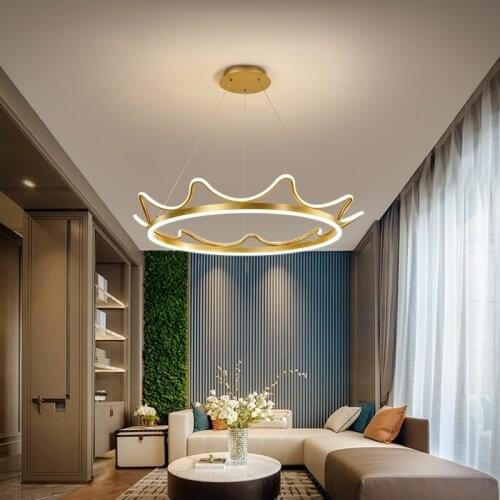 Gold Pendant Lights LED Cord Hanging Pendant Lamp For Living room Kitchen Bedroom Nordic Bar Light luminaire suspension