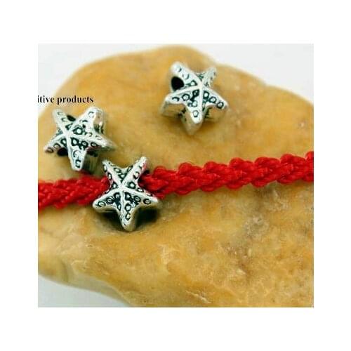 10pcs/lot Tibetan Silver spacer starfish beads Loose Bead Spacer Beads Connectors for DIY Jewelry Making bracelet fg54