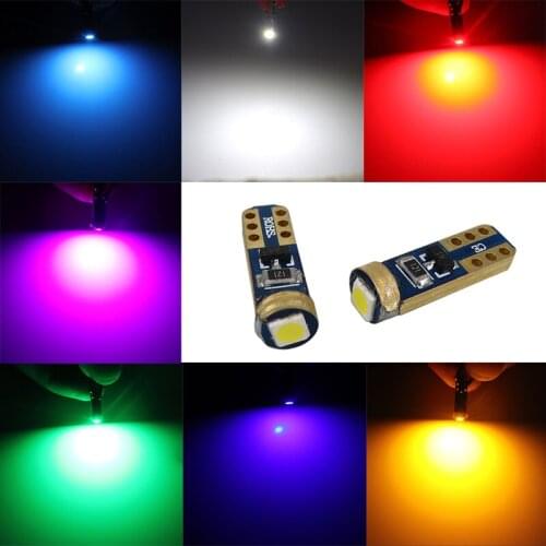 100x Super Bright T5 3030 1SMD Canbus Error Free Instrument Cluster 37 73 74 79 17 57 LED Lights Bulb 12V